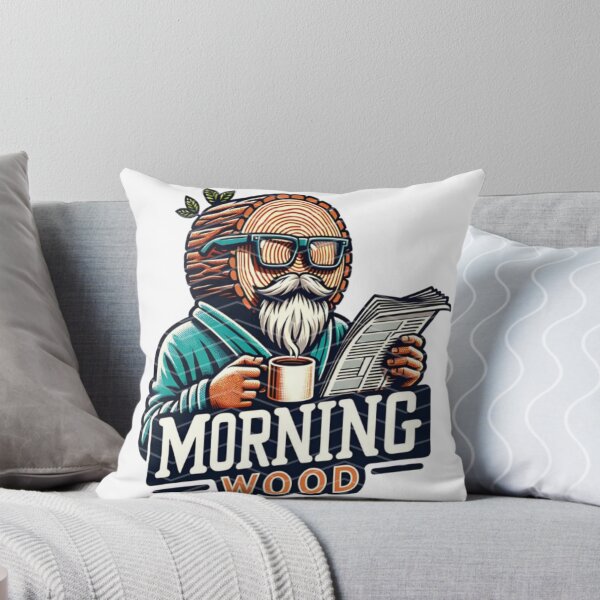 Item preview, Morning Wood – Funny Lumberjack Meme Design designed and sold by Colorful-Garden.