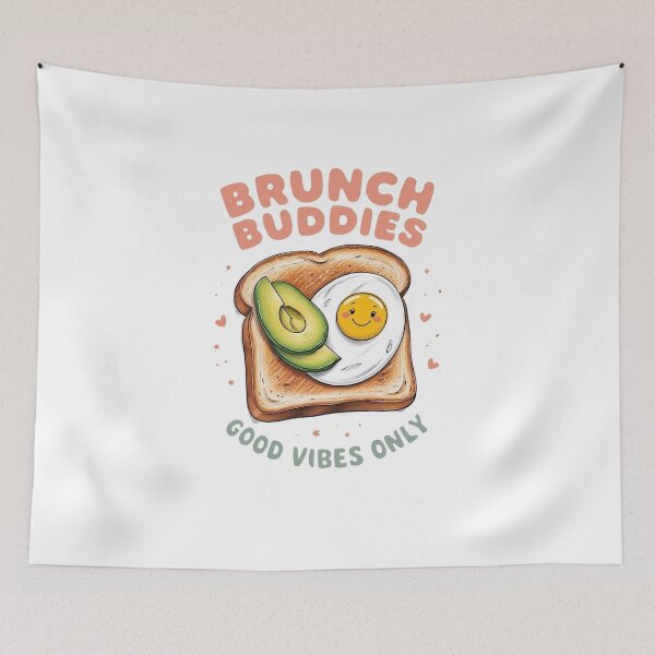 Item preview, Kawaii Avocado Toast and Egg design designed and sold by AdaMerch.