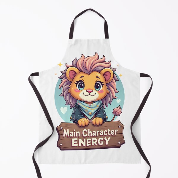 Item preview, Main Character Energy – Kawaii Punk Lion by LaLi Designs designed and sold by LaLi-Designs.