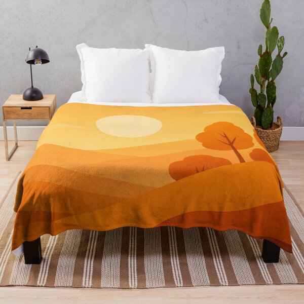 Item preview, Golden Hills Sunset Landscape Art designed and sold by riadesigns11.