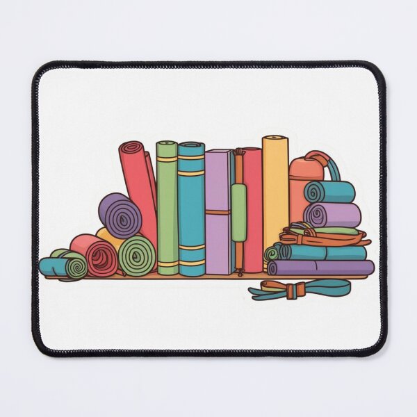 Item preview, Yoga Shelfie – Colorful Books and Yoga Accessories designed and sold by Yogabyadeola.