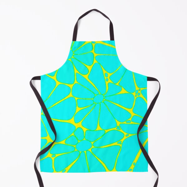 Artikelvorschau, Leuchtendes Gelb und Neontürkis Retro Blumenmuster entworfen und verkauft von DreamsArtwear.