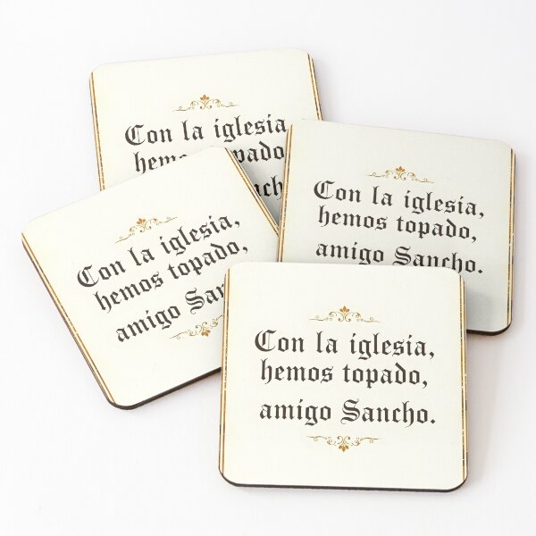 Item preview, “Con la iglesia hemos topado, amigo Sancho” - Don Quixote  designed and sold by Ponted.
