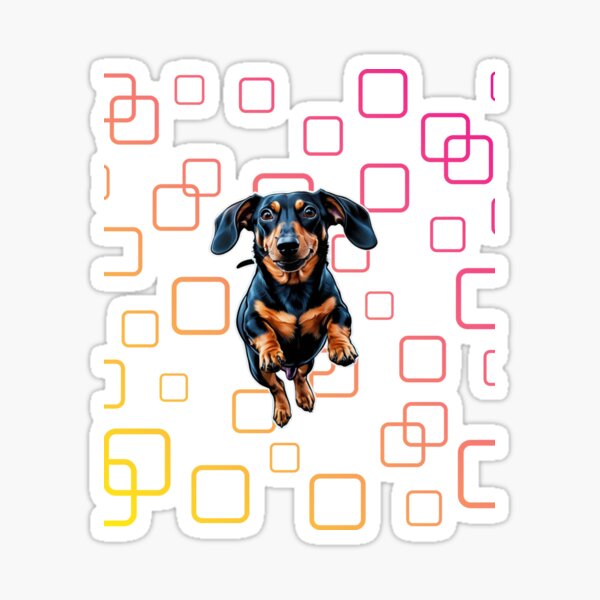 Vista previa del artículo con la obra «Fiebre del perro salchicha», diseñado y vendido por GBArtonline.