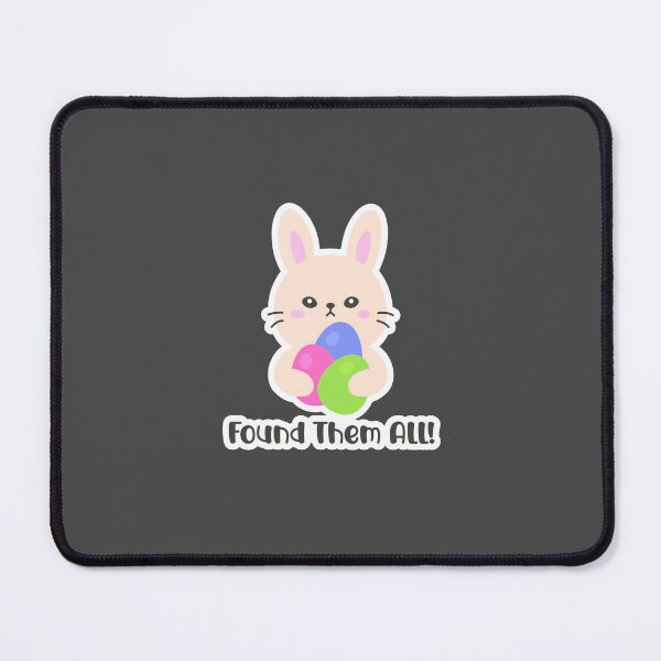 Item preview, Cute Bunny Holding Found Easter Eggs – Found Them All Sticker designed and sold by BubiStudio.