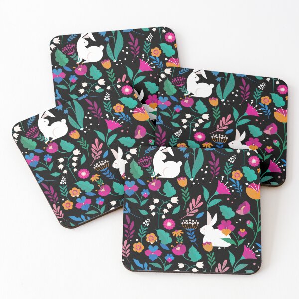 Item preview, Bunny retro floral aesthetic garden celebration spring flowers designed and sold by NadiTrends.