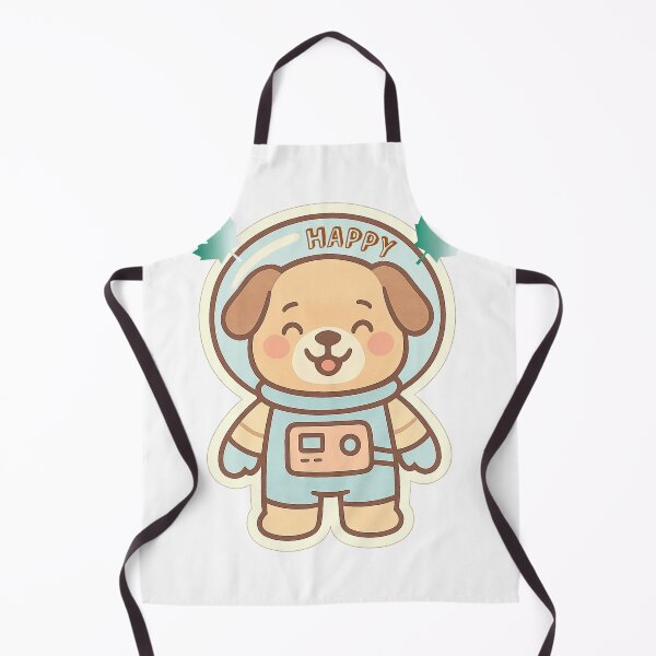 Artikelvorschau, Niedlicher Pastell-Hund-Astronaut-Aufkleber – Kawaii Space Pup Ein süßer Hunde-Astronaut mit glücklichem Gesicht – Pastellfarben im Aufkleberstil, zentrierte Komposition auf transparentem Hintergrund entworfen und verkauft von Sukree.m.