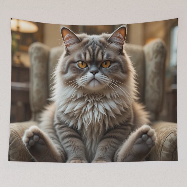 Item preview, fluffy cat designed and sold by InezPhotography.
