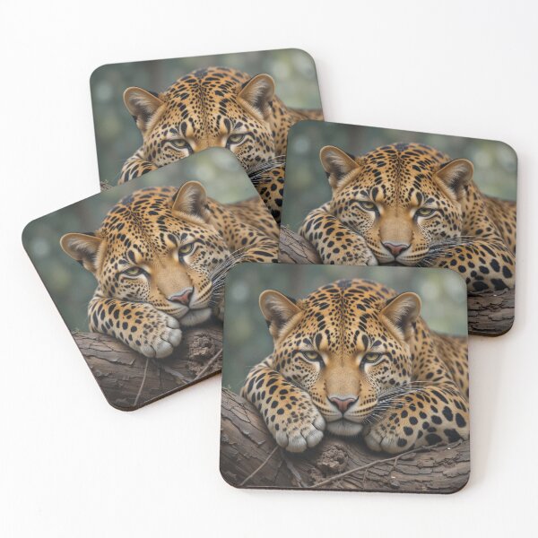 Item preview, leopard rests on a tree designed and sold by InezPhotography.