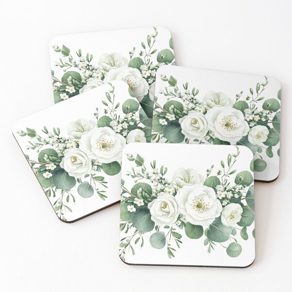 Item preview, Eucalyptus and Jasmine Watercolor Illustration 1  designed and sold by SparroCreative.