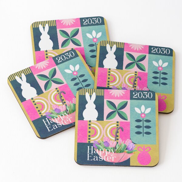 Item preview, Easter bunny decoration crafts clipart block designs print designed and sold by NadiTrends.