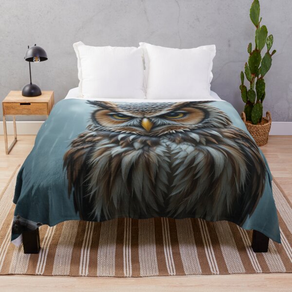 Item preview, owl with striking yellow eyes designed and sold by InezPhotography.