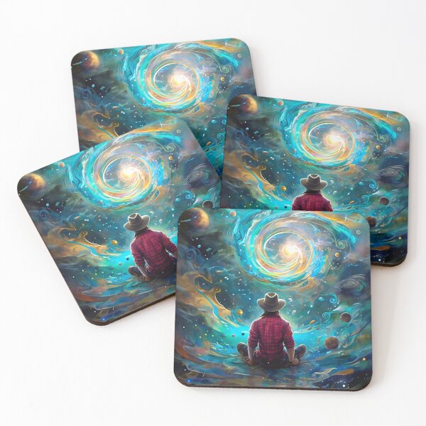 Item preview, Meditating Cowboy in Space designed and sold by M-Y-A-R-T-.