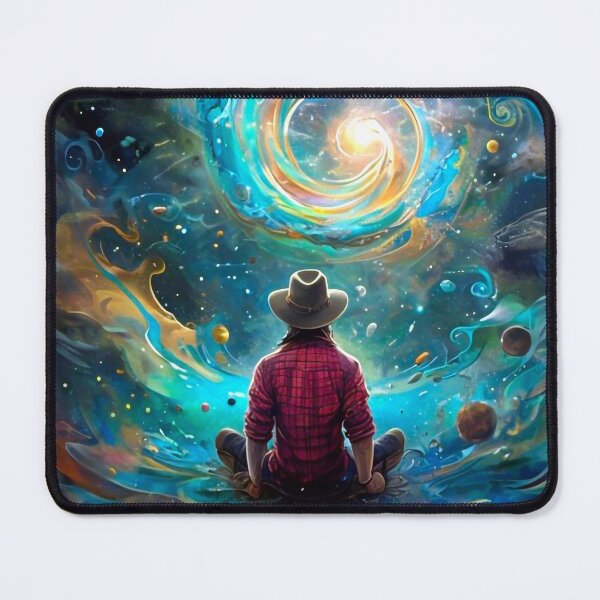 Item preview, Meditating Cowboy in Space designed and sold by M-Y-A-R-T-.