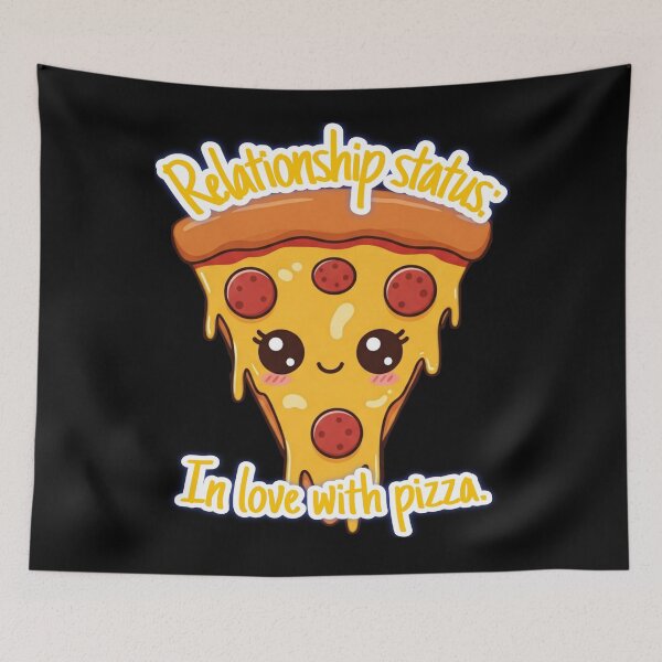 Item preview, Relationship status: in love with pizza. designed and sold by Megaera8.