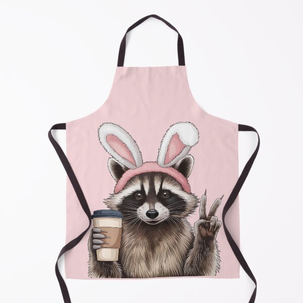 Item preview, Café, paz y orejas de conejo – Vibras de mapache designed and sold by Aredbox.