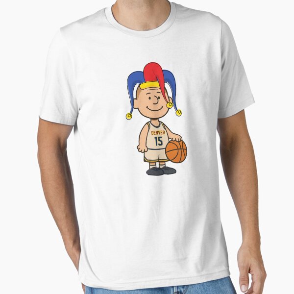 Item preview, denver basketball cartoon, jokic cartoon t-shirt sticker designed and sold by Bits & Bops Boutique.