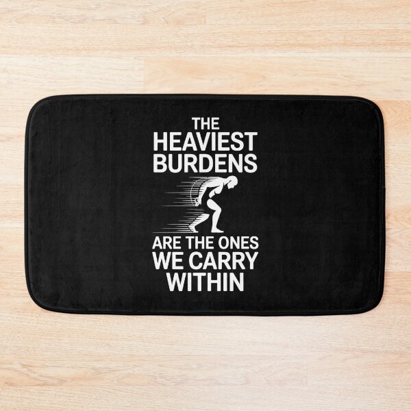 Item preview, The Heaviest Burdens Are The Ones We Carry Within - This gift is perfect for those facing emotional struggles who appreciate deep and inspiring messages. designed and sold by ZyziowskyArt.