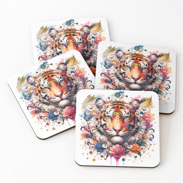 Item preview, colorful fantasy tiger designed and sold by Ultimate-Rabbit.