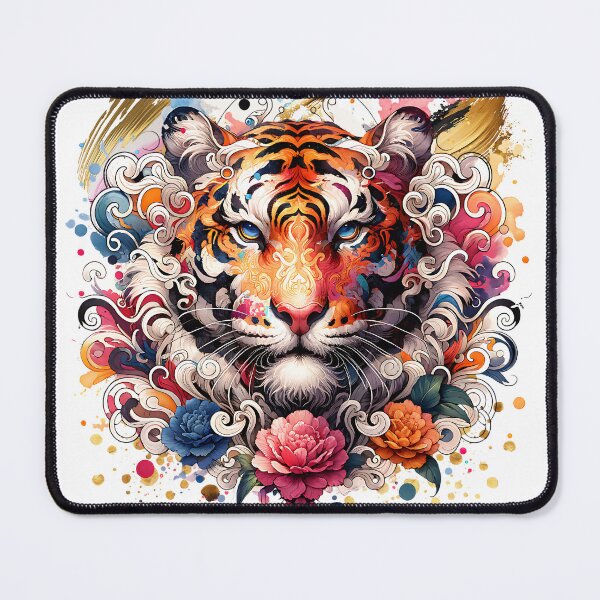 Item preview, colorful fantasy tiger designed and sold by Ultimate-Rabbit.