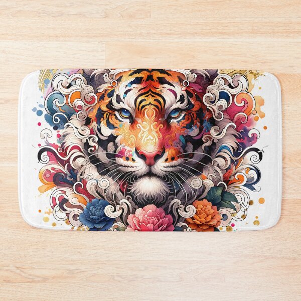 Item preview, colorful fantasy tiger designed and sold by Ultimate-Rabbit.