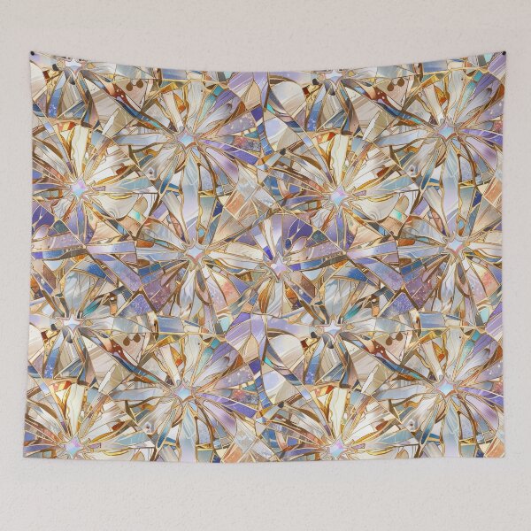 Item preview, Intricate Stained Glass Mosaic with Radiant Colors designed and sold by CoolPixels.