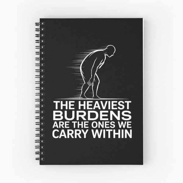 Item preview, The Heaviest Burdens Are The Ones We Carry Within - This gift is perfect for those facing emotional struggles who appreciate deep and inspiring messages. designed and sold by ZyziowskyArt.