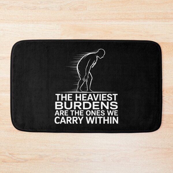 Item preview, The Heaviest Burdens Are The Ones We Carry Within - This gift is perfect for those facing emotional struggles who appreciate deep and inspiring messages. designed and sold by ZyziowskyArt.