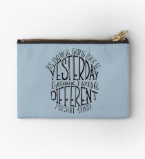 Alice in Wonderland Quote Studio Pouch