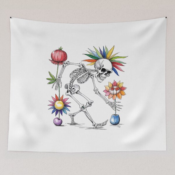 Item preview, Colorful Skeleton Flower Planter designed and sold by ATOTI.