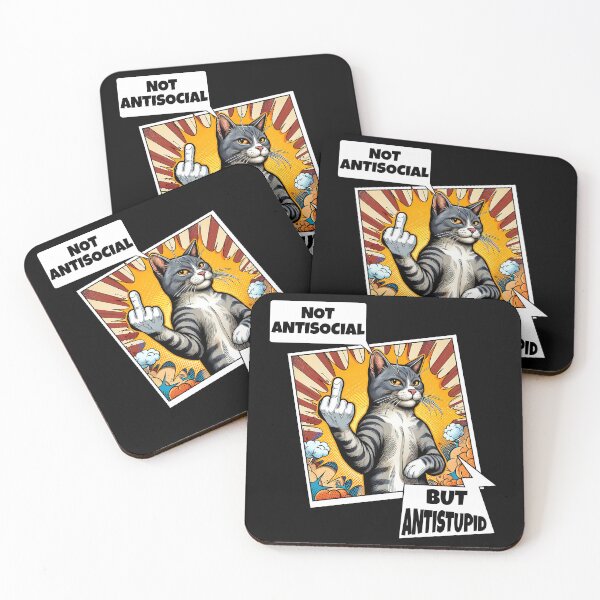 Item preview, Not antisocial but anti-stupid designed and sold by Ultimate-Rabbit.