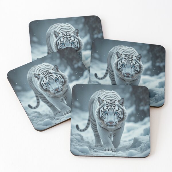 Item preview,  majestic white tiger with striking blue eyes  designed and sold by InezPhotography.