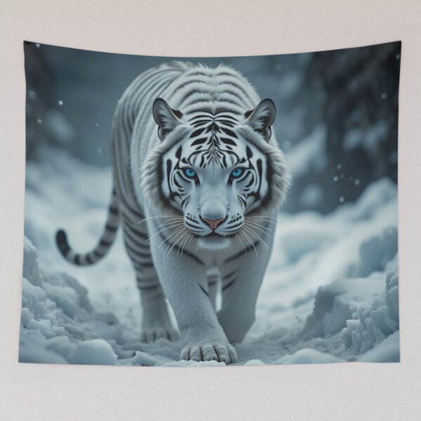 Item preview,  majestic white tiger with striking blue eyes  designed and sold by InezPhotography.