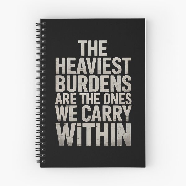 Item preview, The Heaviest Burdens Are The Ones We Carry Within - This gift is perfect for those facing emotional struggles who appreciate deep and inspiring messages. designed and sold by ZyziowskyArt.