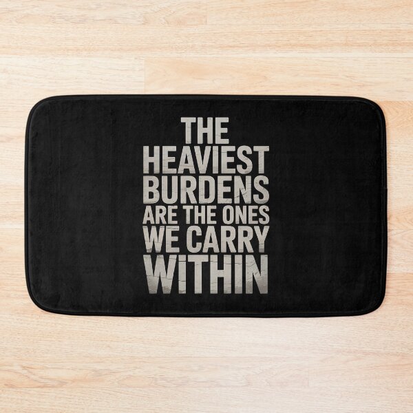 Item preview, The Heaviest Burdens Are The Ones We Carry Within - This gift is perfect for those facing emotional struggles who appreciate deep and inspiring messages. designed and sold by ZyziowskyArt.