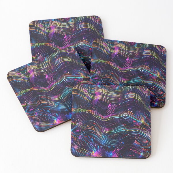 Item preview, Electronic music rhythms visualized as geometric waves designed and sold by CoolPixels.