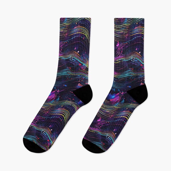 Item preview, Electronic music rhythms visualized as geometric waves designed and sold by CoolPixels.