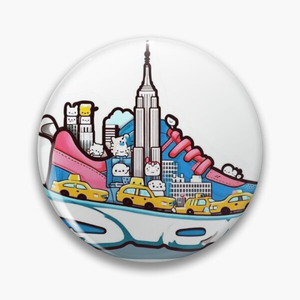 Item preview, New York-themed shoe sticker Spring Vibes Reloaded-Viral Drop 2025 designed and sold by Imaginarium of Chaos falcon88 .