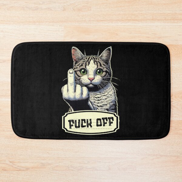 Artikelvorschau, Verpiss dich - Katze zeigt den Mittelfinger entworfen und verkauft von Ultimate-Rabbit.