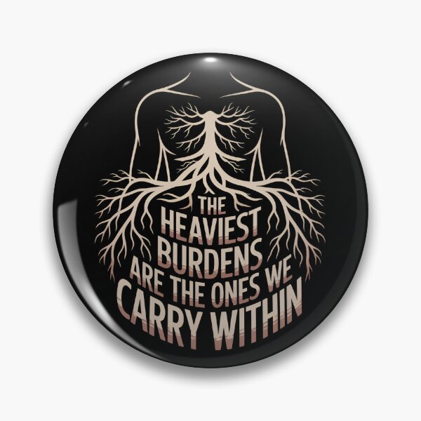 Item preview, The Heaviest Burdens Are The Ones We Carry Within - This gift is perfect for those facing emotional struggles who appreciate deep and inspiring messages. designed and sold by ZyziowskyArt.