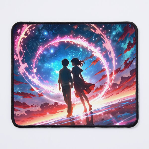 Item preview, Cosmic Kiss – Romantic Anime Couple with Exploding Stars(Ep.3) designed and sold by PalmixArt.