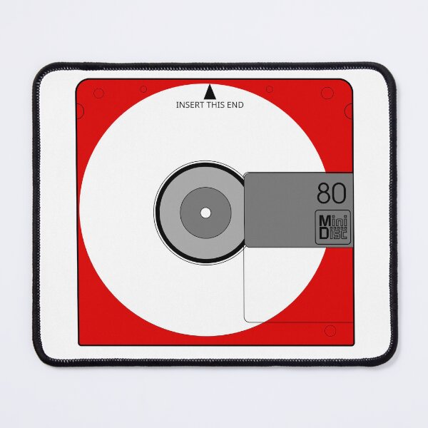 Item preview, Red MiniDisc - Transparent Center with Lines designed and sold by MiniDiscTech.