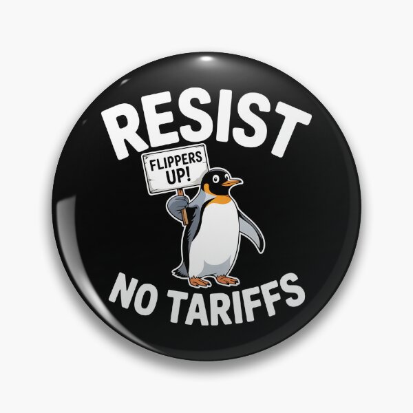 Item preview, Penguins Protest Against Tariffs Funny Penguin Tariff T- shirtThe perfect gift for penguin lovers, activists, and fans of clever, funny protest art. designed and sold by ZyziowskyArt.