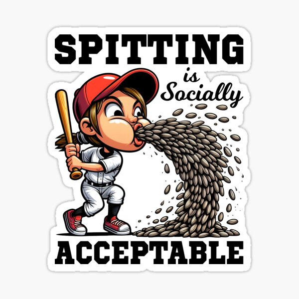 Item preview, BASEBALL: WHERE SPITTING IS SOCIALLY ACCEPTABLE - BASEBALL GIFT designed and sold by KEF Custom.