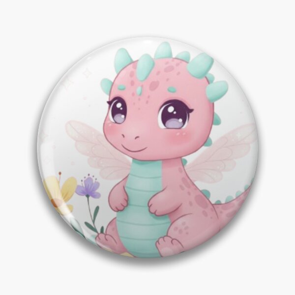 Item preview, Cute Baby Dragon with Flowers designed and sold by IsabellShop.