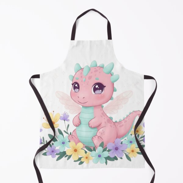 Item preview, Cute Baby Dragon with Flowers designed and sold by IsabellShop.