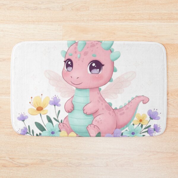 Item preview, Cute Baby Dragon with Flowers designed and sold by IsabellShop.