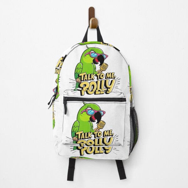 Item preview, Talk to Me, Polly | Funny Cartoon Parrot with Microphone T-Shirt designed and sold by bannzy.