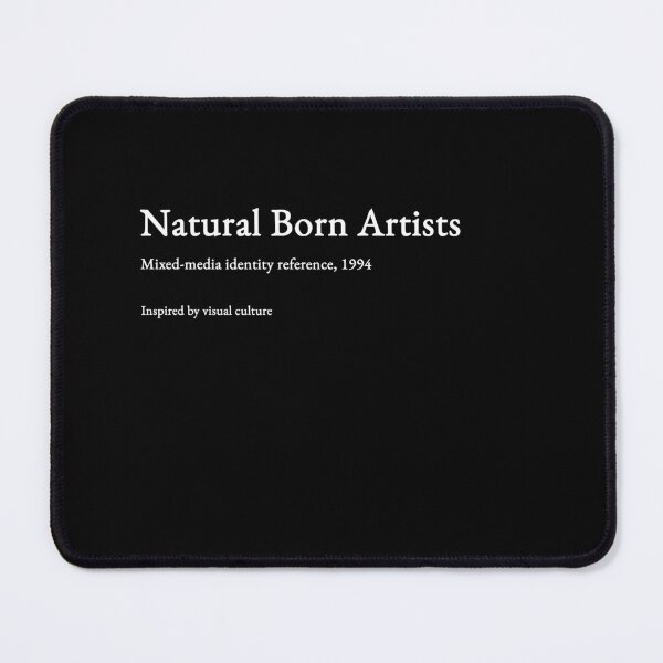 Item preview, Natural Born Artists - white type #06 designed and sold by loeeriestudio.
