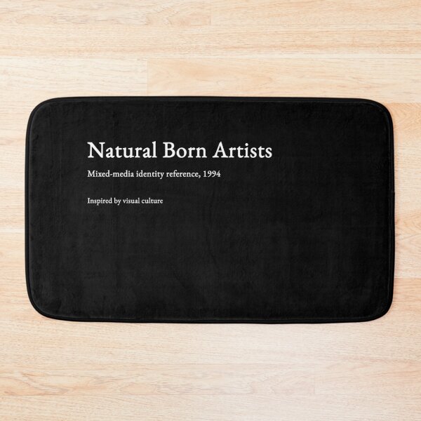 Item preview, Natural Born Artists - white type #06 designed and sold by loeeriestudio.